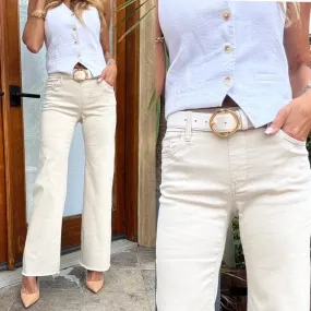 Amanda Pant in Cream