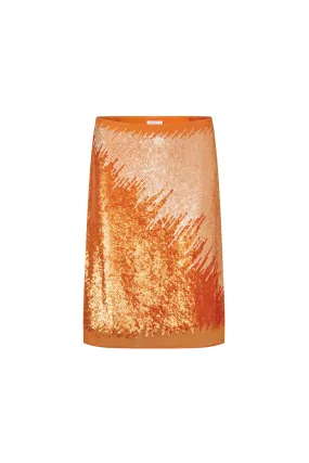 Antonia Skirt — Burned Orange