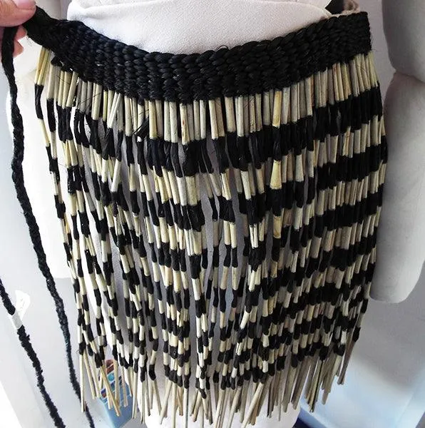 Authentic Maori Flax Piupiu Skirt