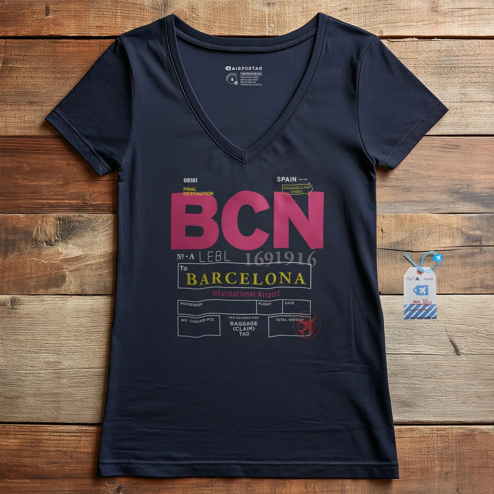 BCN - Women's V-Neck T-Shirt