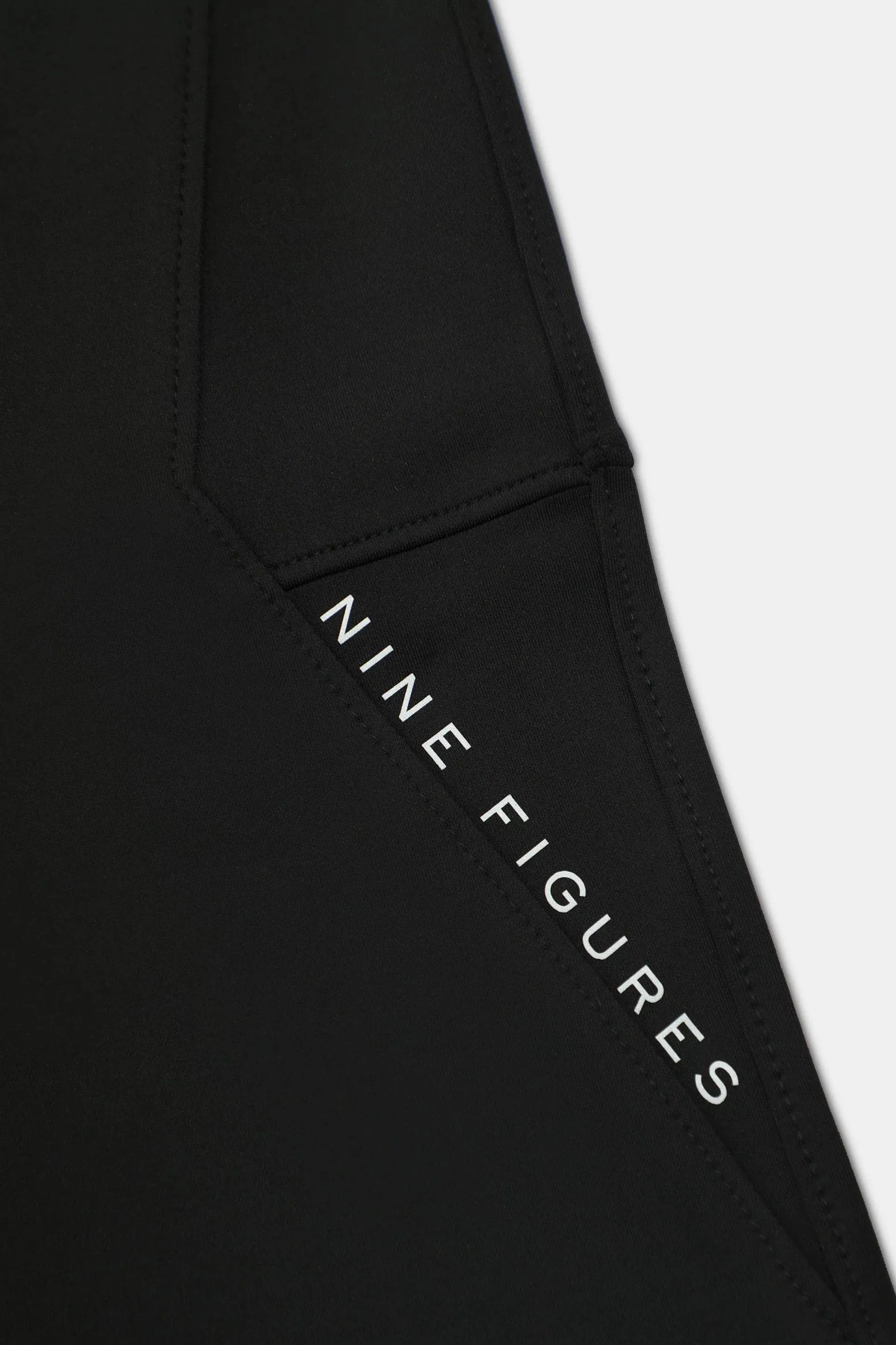 Black Double Interlock Trousers