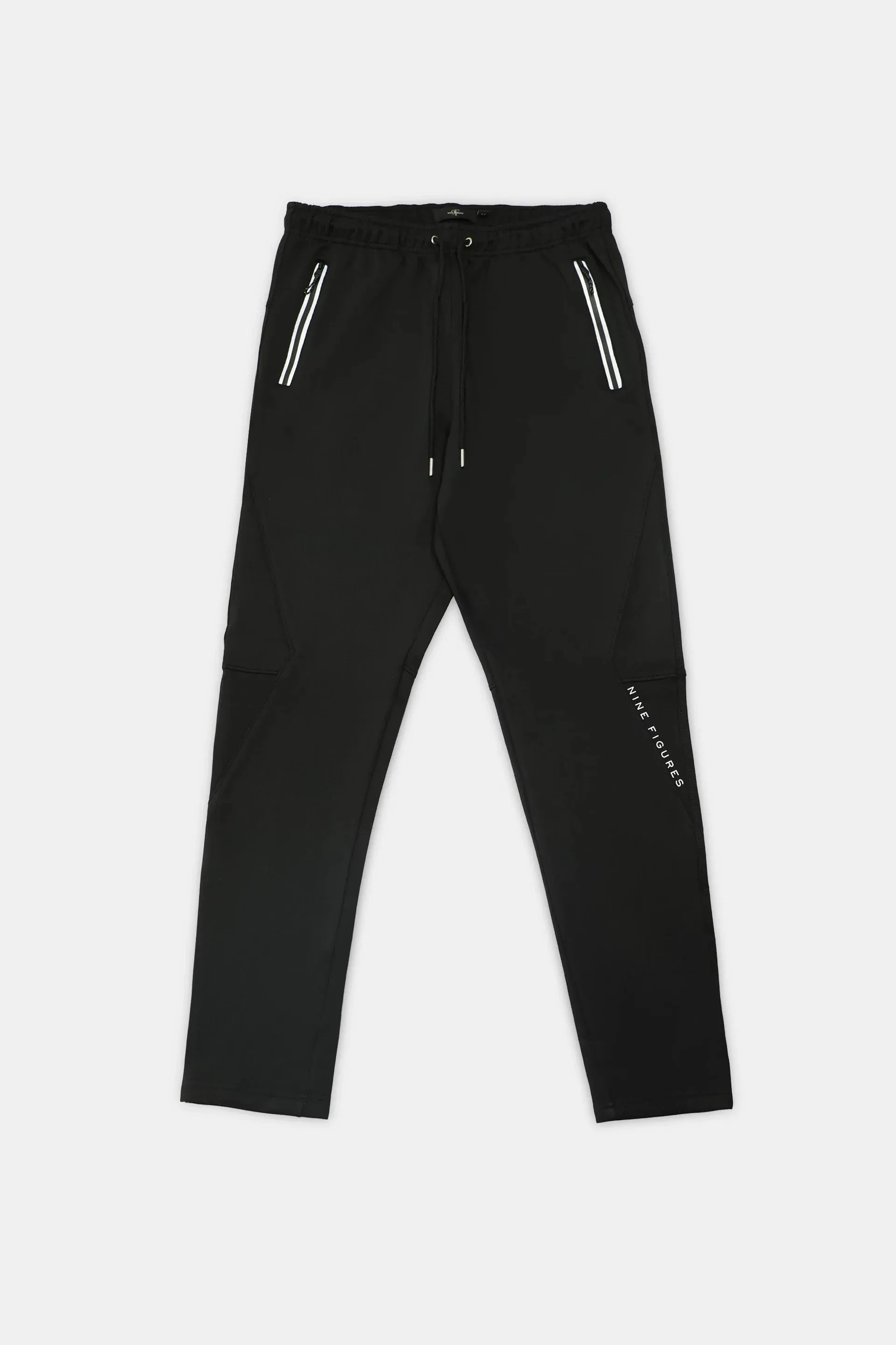 Black Double Interlock Trousers