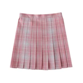 Blossom Pink JK vintage plaid uniform skirt