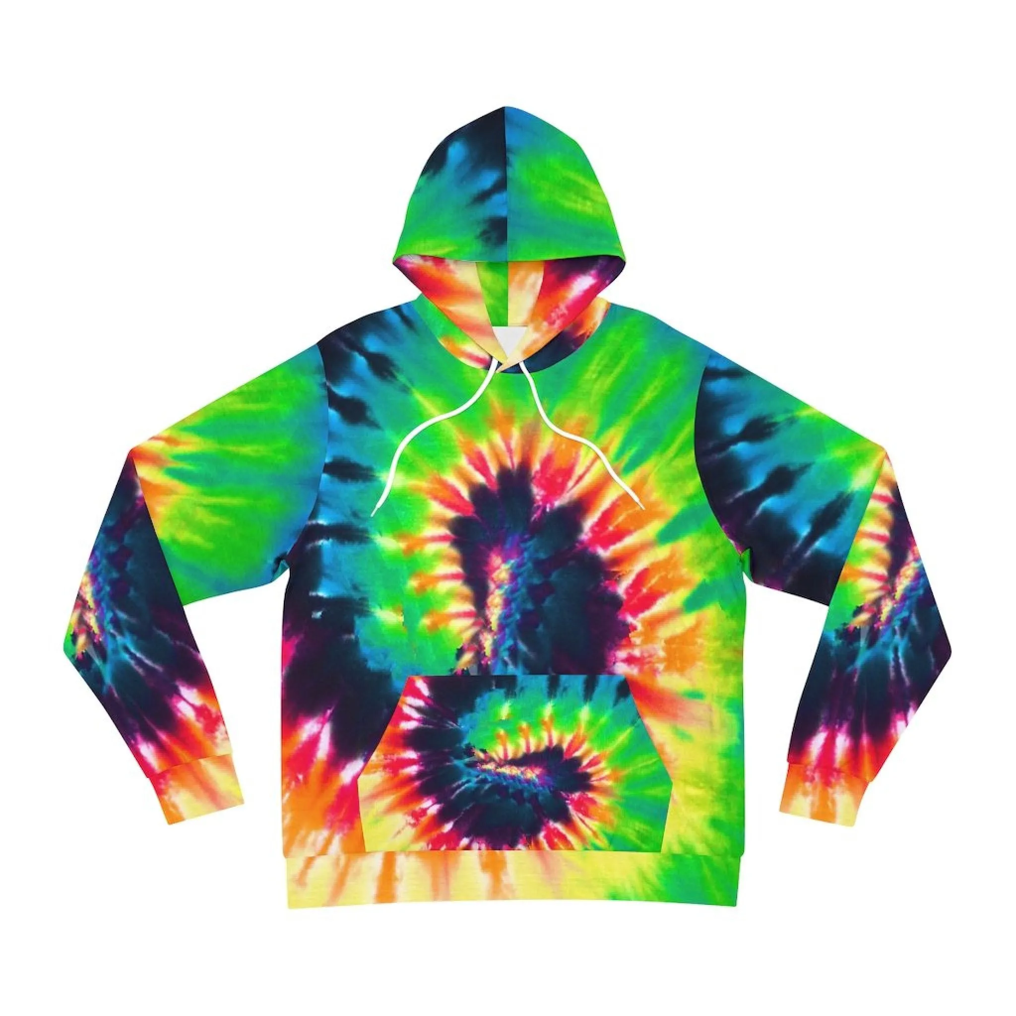 Bynelo Swirl Mint Tie Dye Unisex Fashion Hoodie