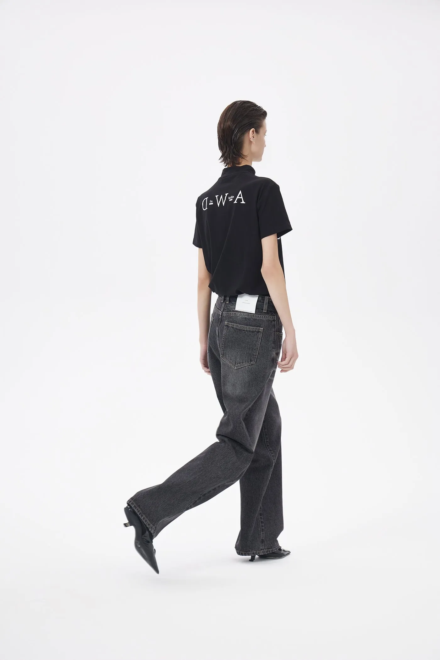 Classic Black Straight Leg Jeans