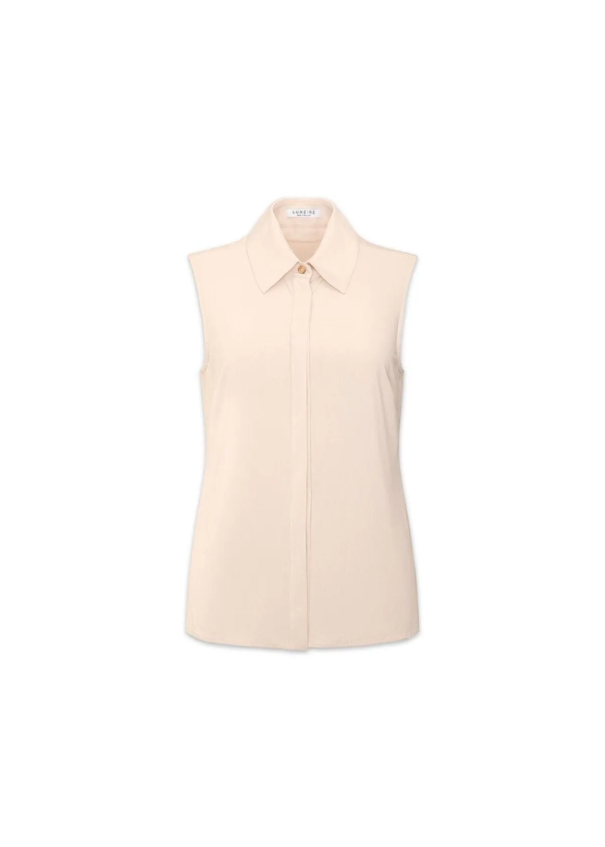 Classic Sleeveless Button Up