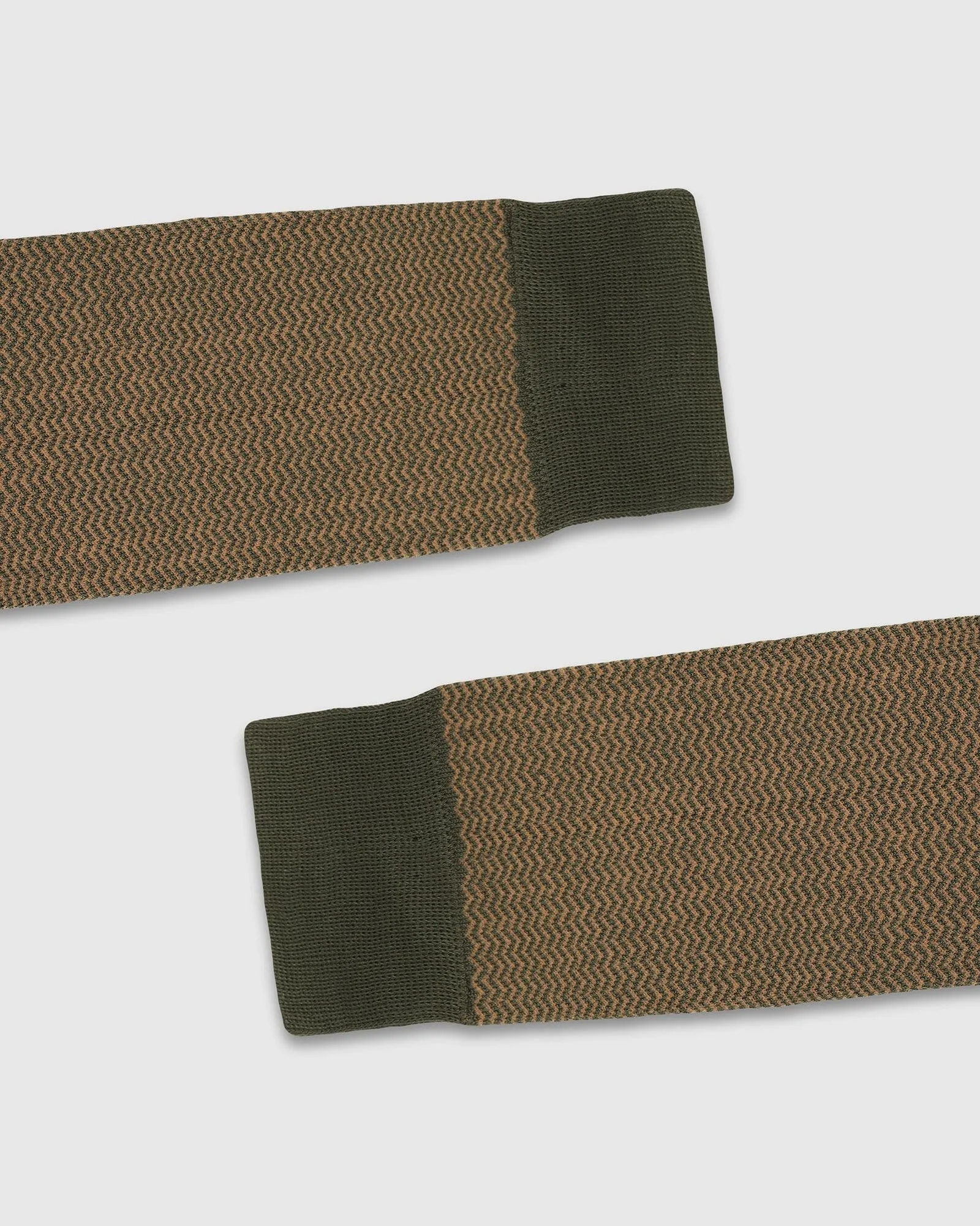 Cotton Olive Printed Socks - Tusken