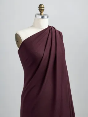 Cotton Tencel Modal Rib Knit - Merlot - Swatch