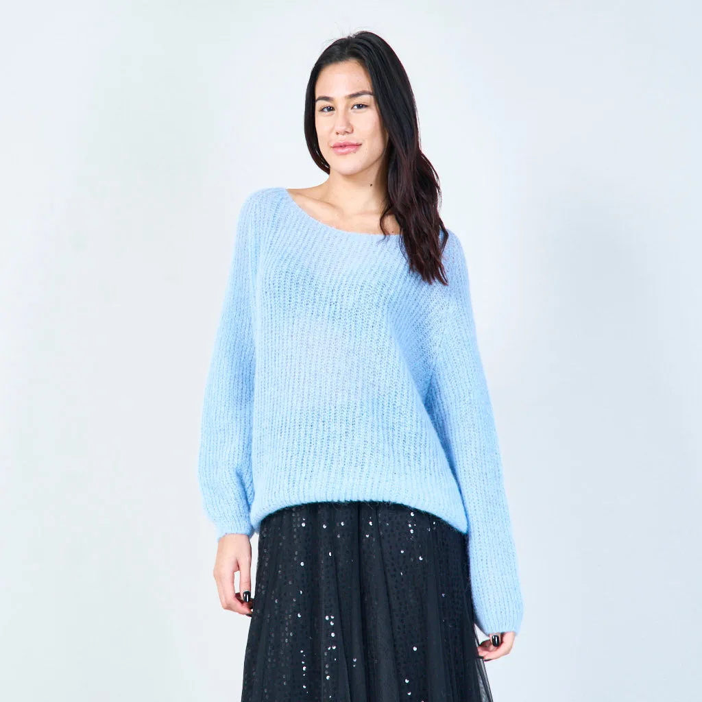 Cozy oversized knitted sweater wholesale