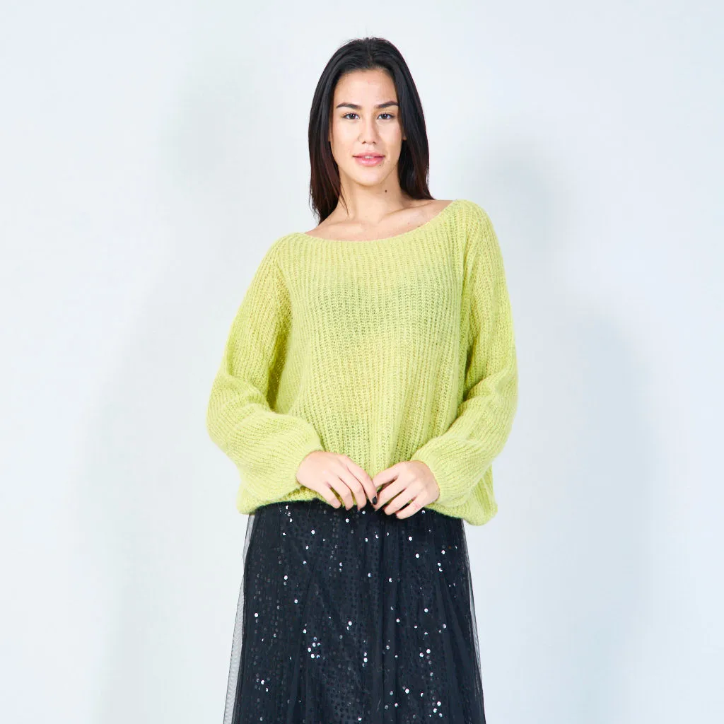 Cozy oversized knitted sweater wholesale