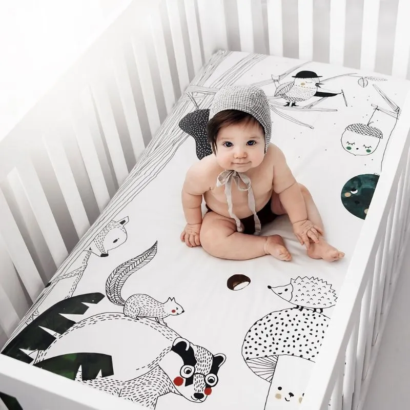 Crib Sheet - Woodland Dream (satin)