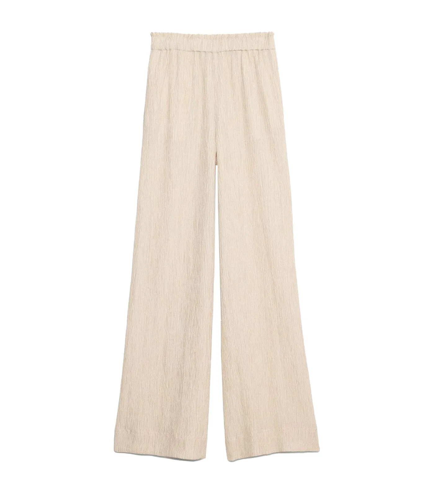 Crinkle Crepe Pull-On Pant Prosecco