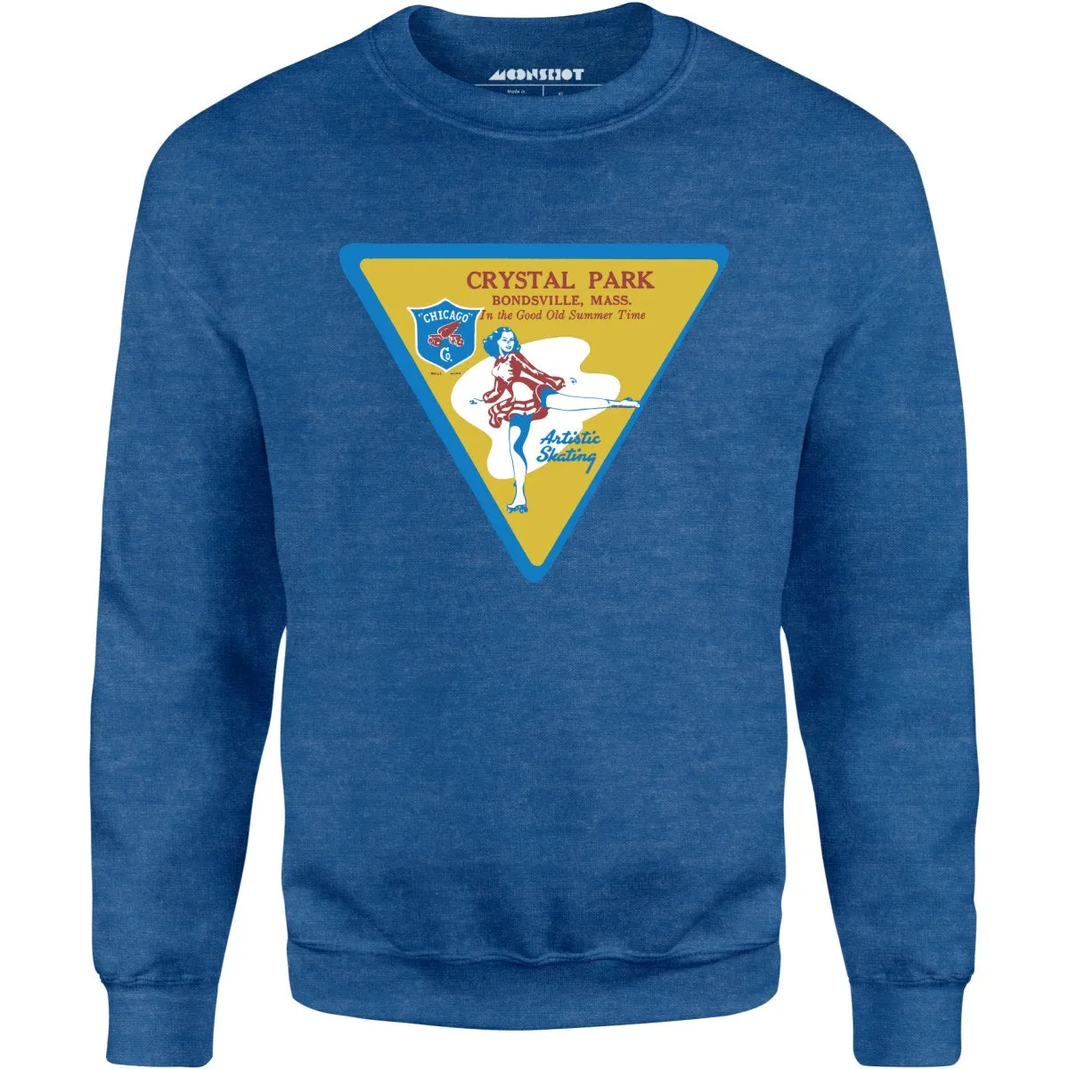 Crystal Park - Bondsville, MA - Vintage Roller Rink - Unisex Sweatshirt