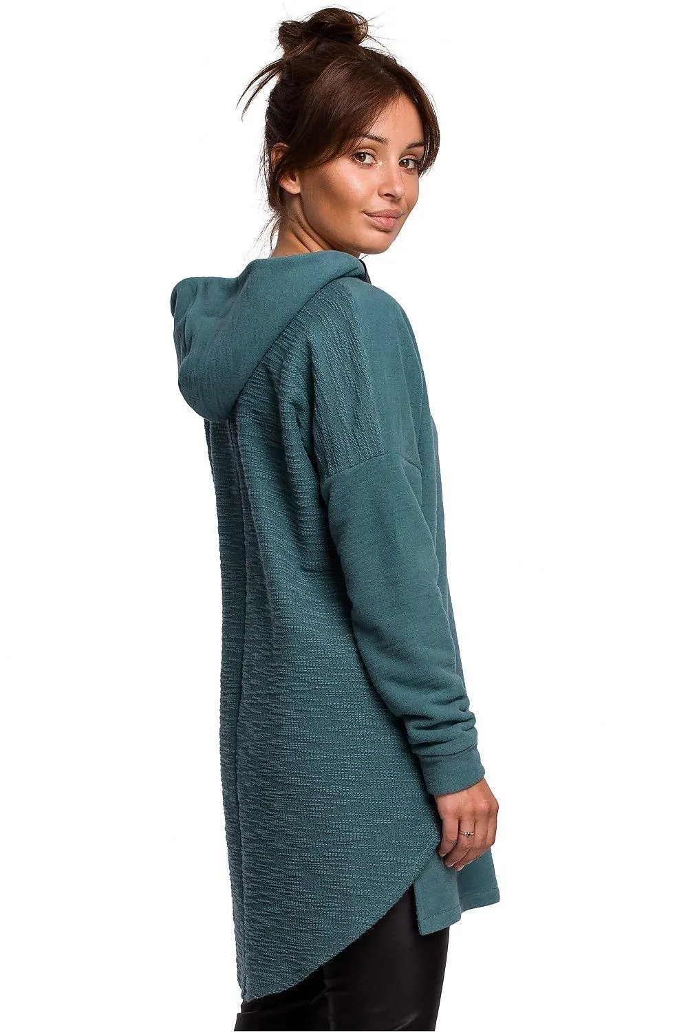 Dual-Sided Plush Knit Hoodie