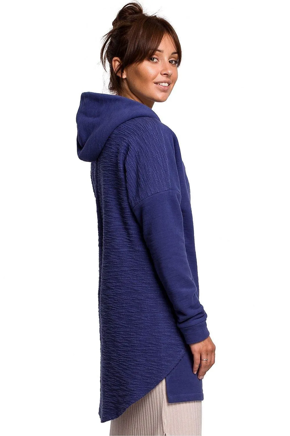 Dual-Sided Plush Knit Hoodie