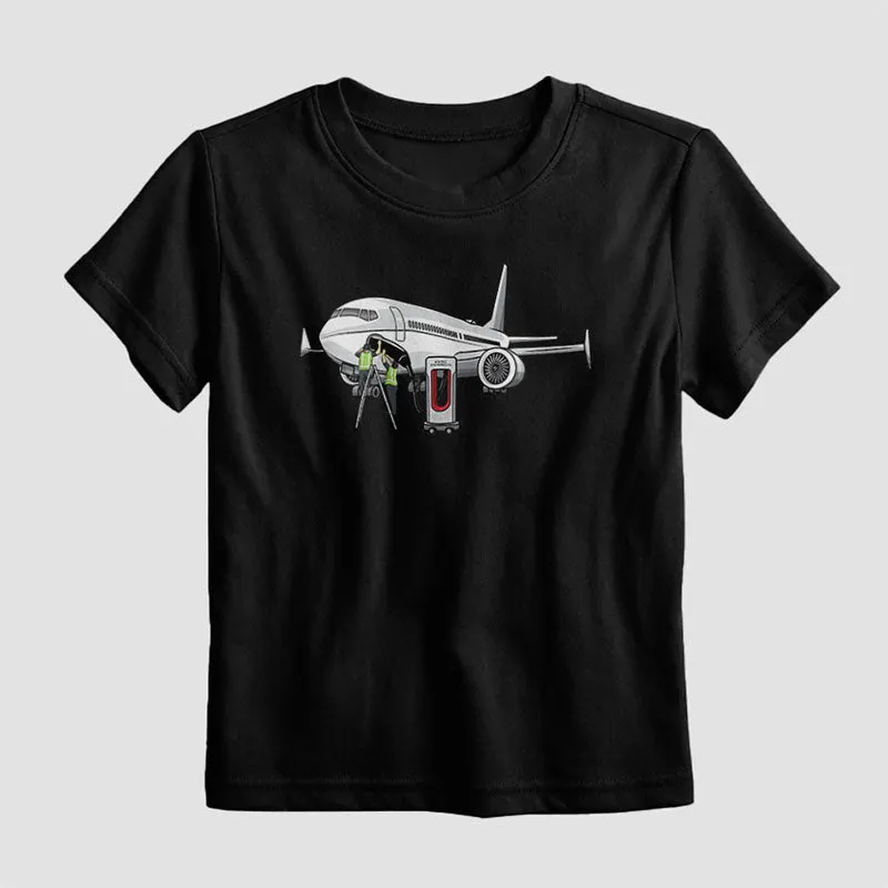 Electric Plane - Kids T-Shirt