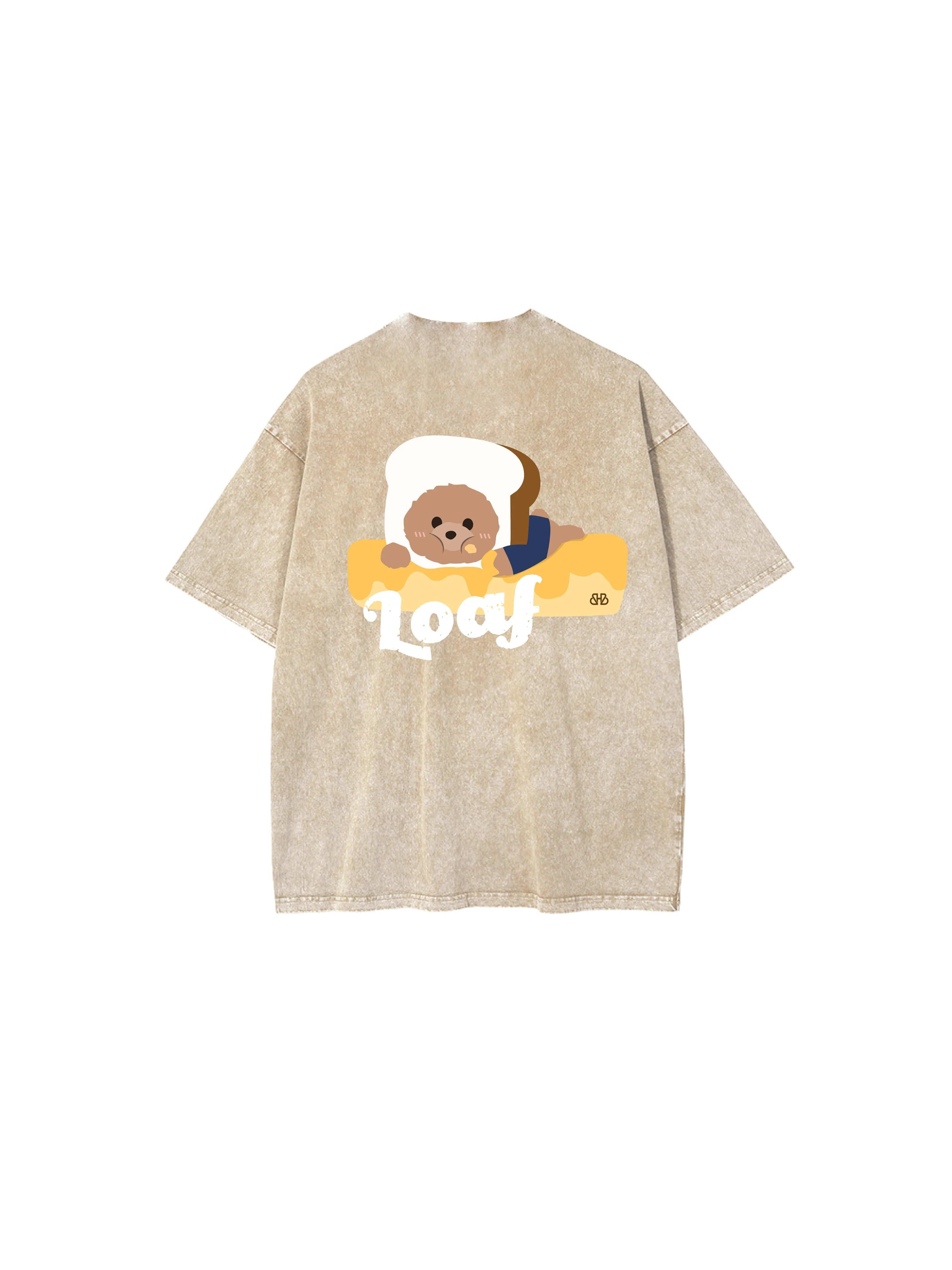 [EM] Toast Loaf Kid T-Shirt Collection LIGHT KHAKI