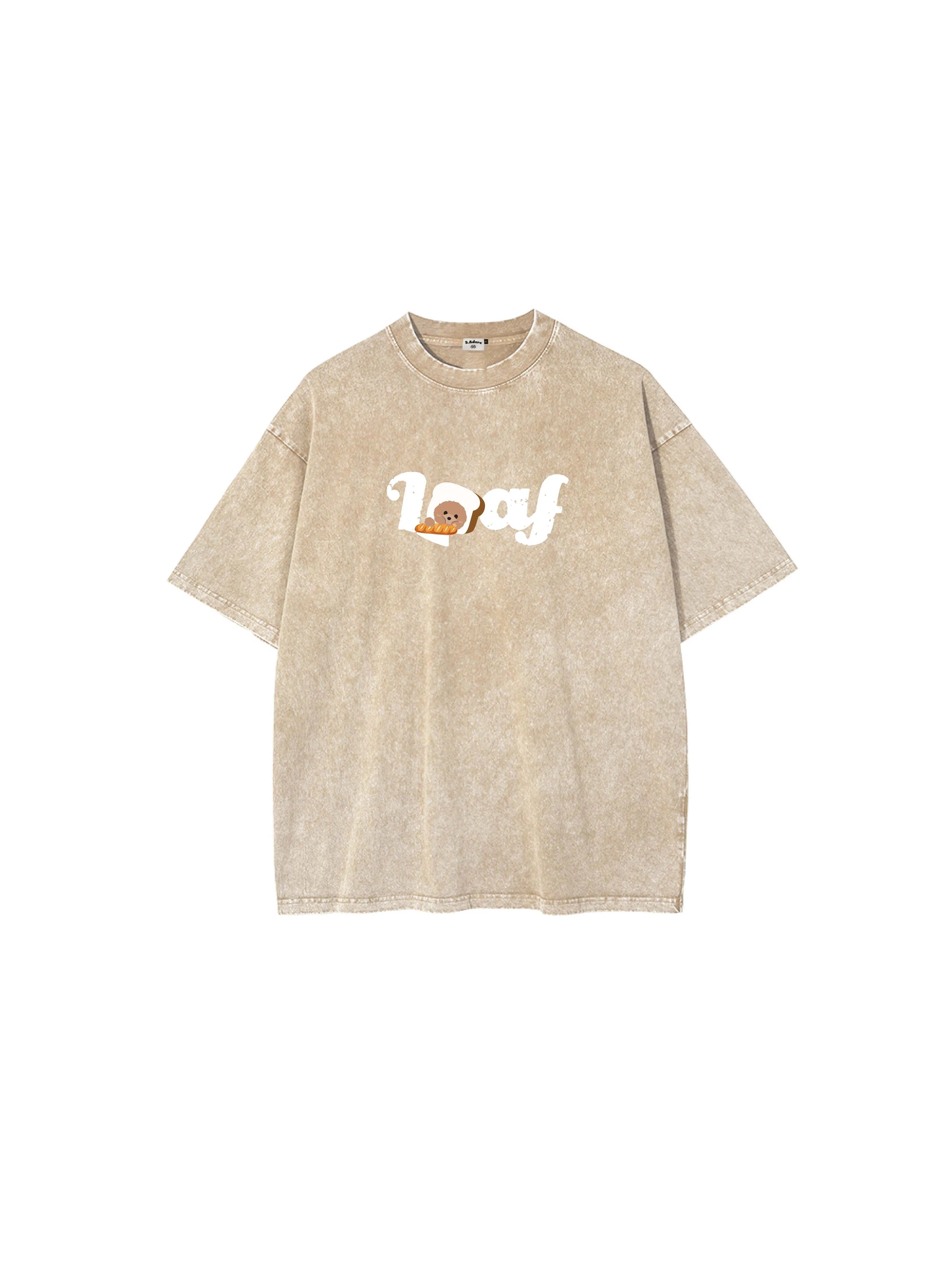 [EM] Toast Loaf Kid T-Shirt Collection LIGHT KHAKI