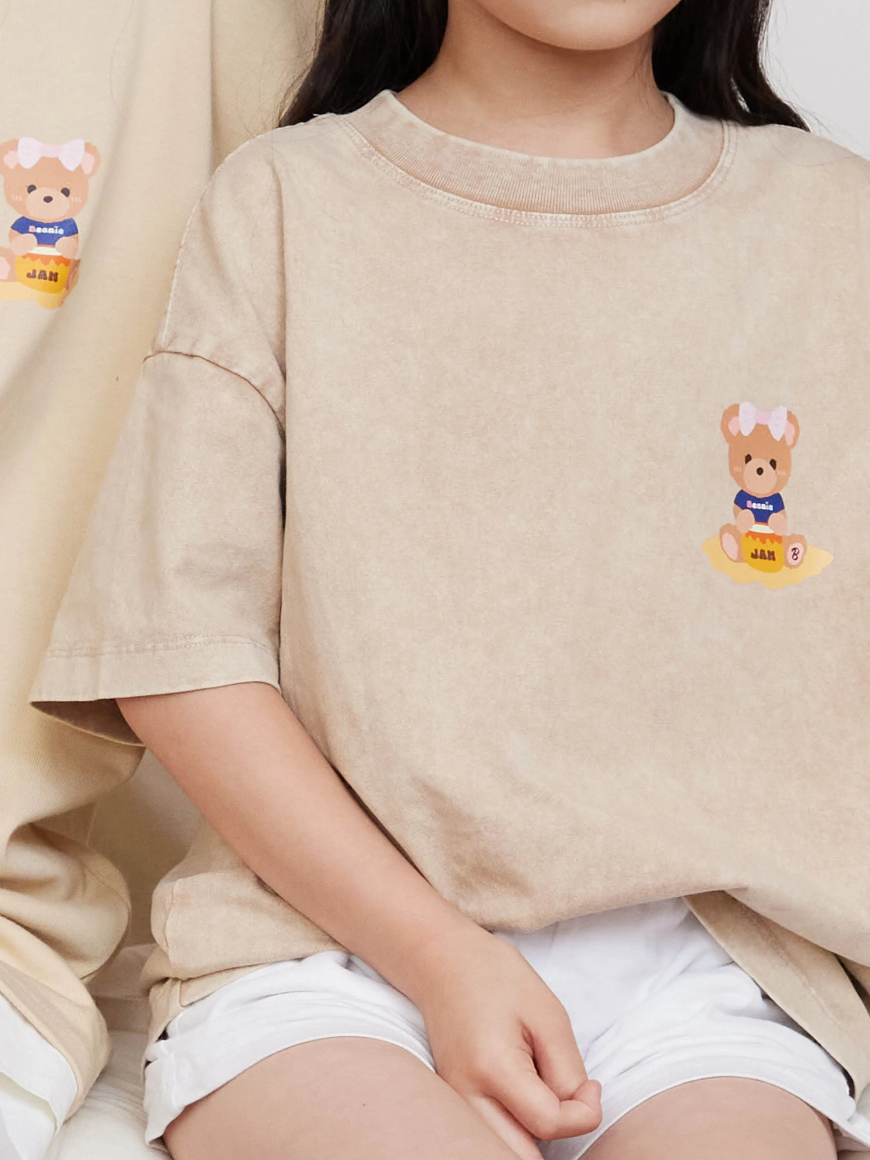 [EM] Toast Slogan Kid T-Shirt Collection BEIGE