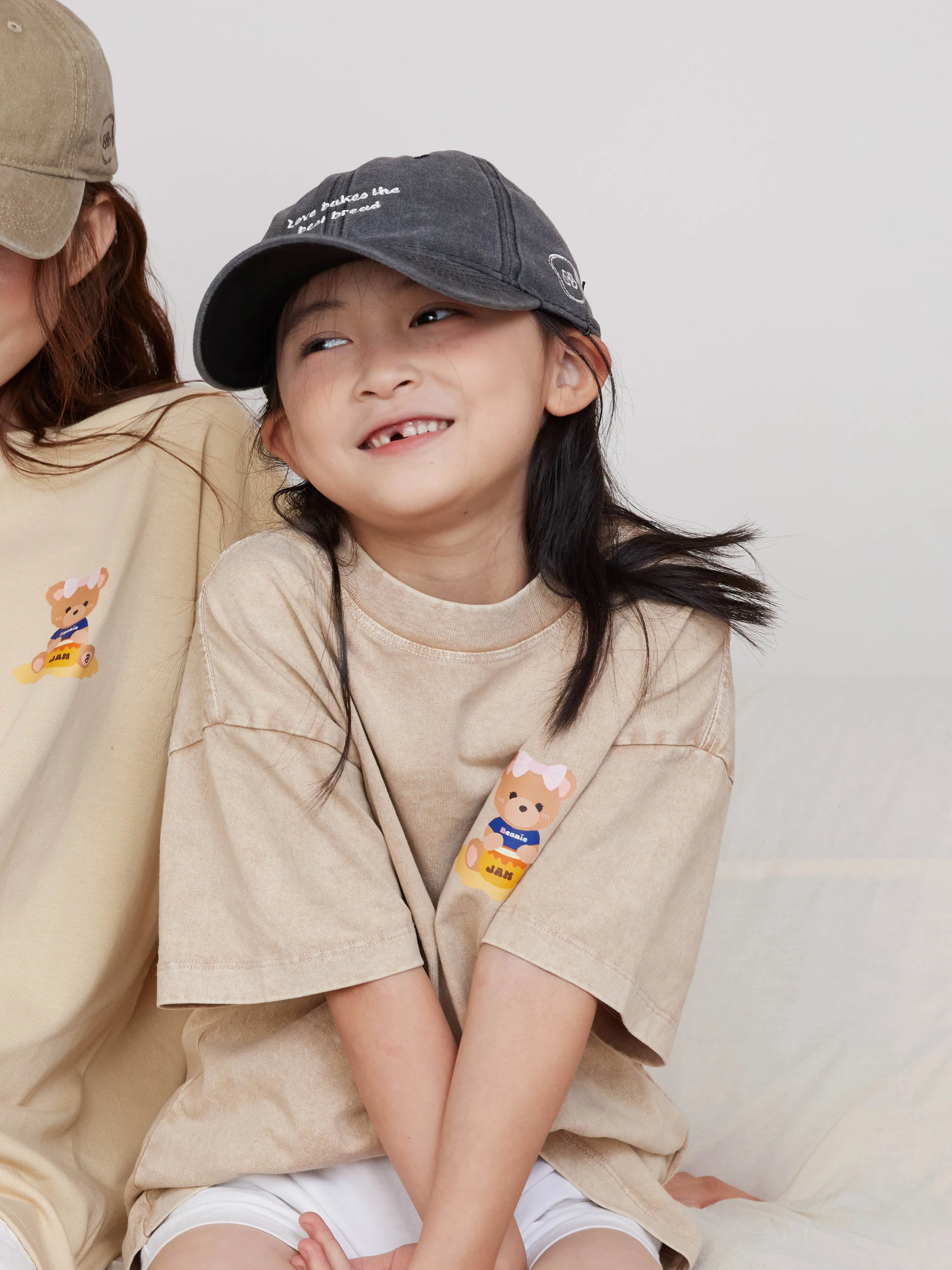 [EM] Toast Slogan Kid T-Shirt Collection BEIGE