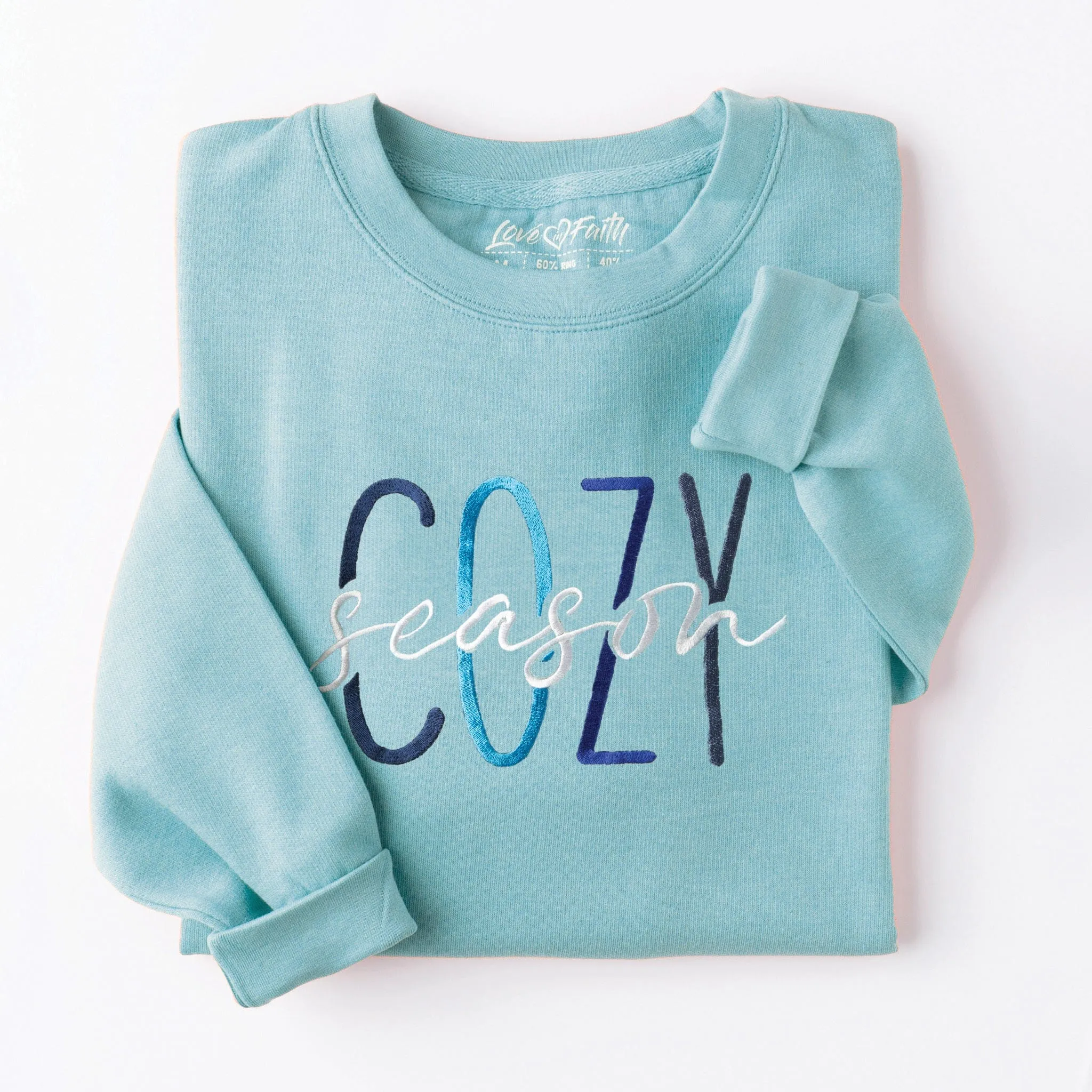 Embroidered Cozy Season Sweatshirt