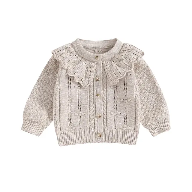 EMMELINE Ruffle Collar Cardigan