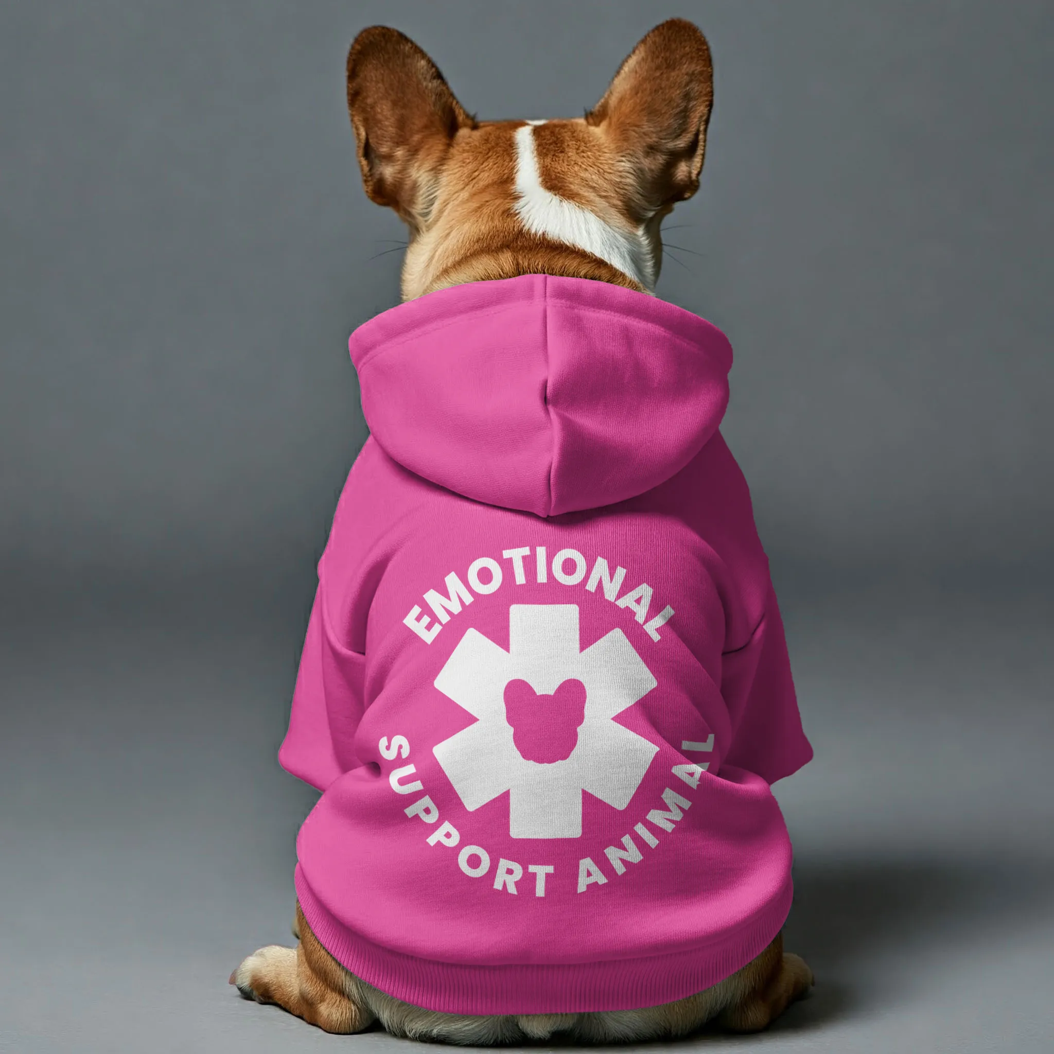 EMOTIONAL SUPPORT ANIMAL - Personalized French Bulldog Hoodies with Funny Quotes – Stylish, Cozy, and Premium 100% Cotton