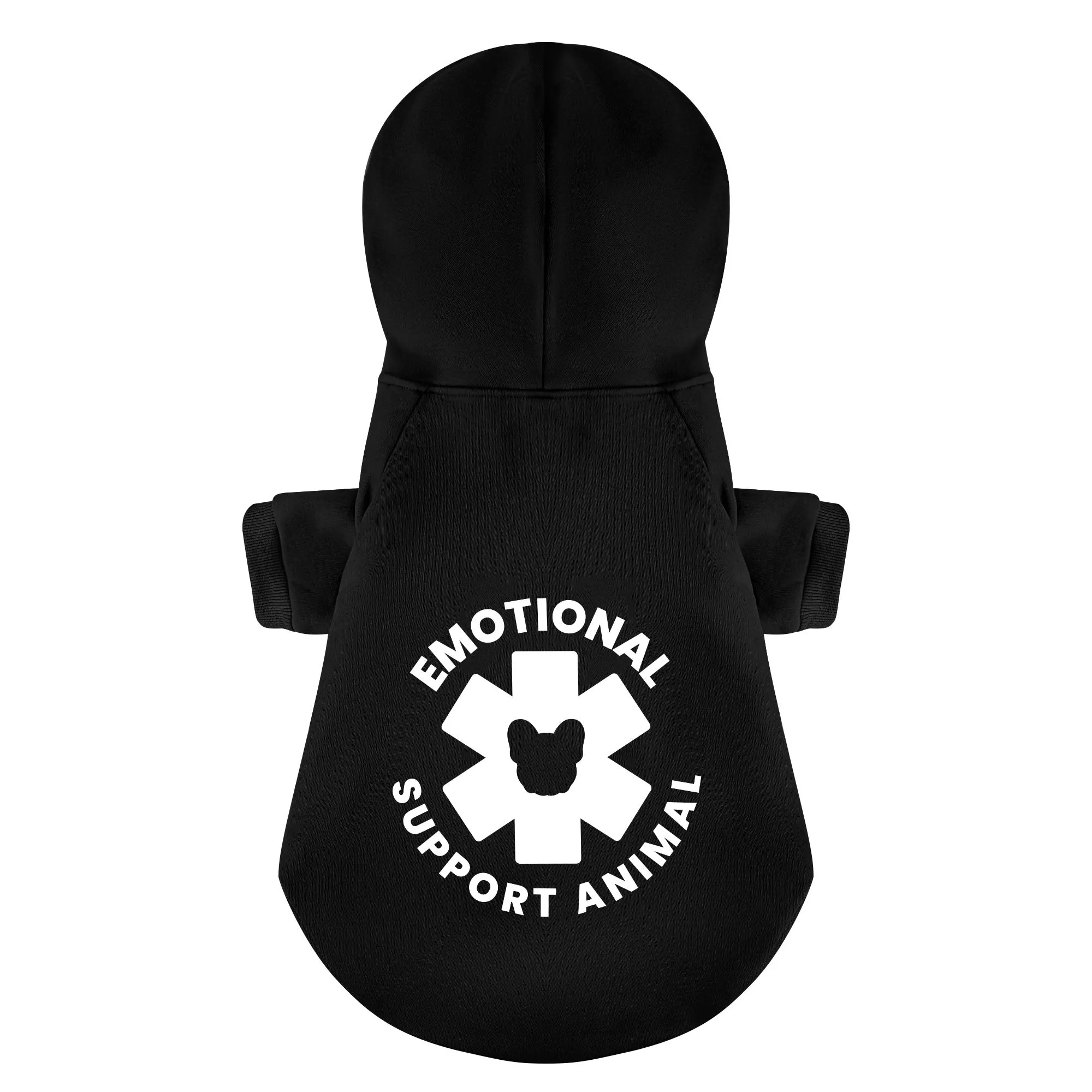 EMOTIONAL SUPPORT ANIMAL - Personalized French Bulldog Hoodies with Funny Quotes – Stylish, Cozy, and Premium 100% Cotton