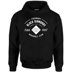 Fairmont Black Diamonds - West Virginia - Vintage Defunct Baseball Teams - Unisex Hoodie