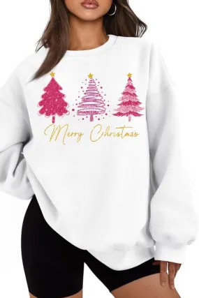 Festive Merry Christmas Crewneck Holiday Sweatshirt