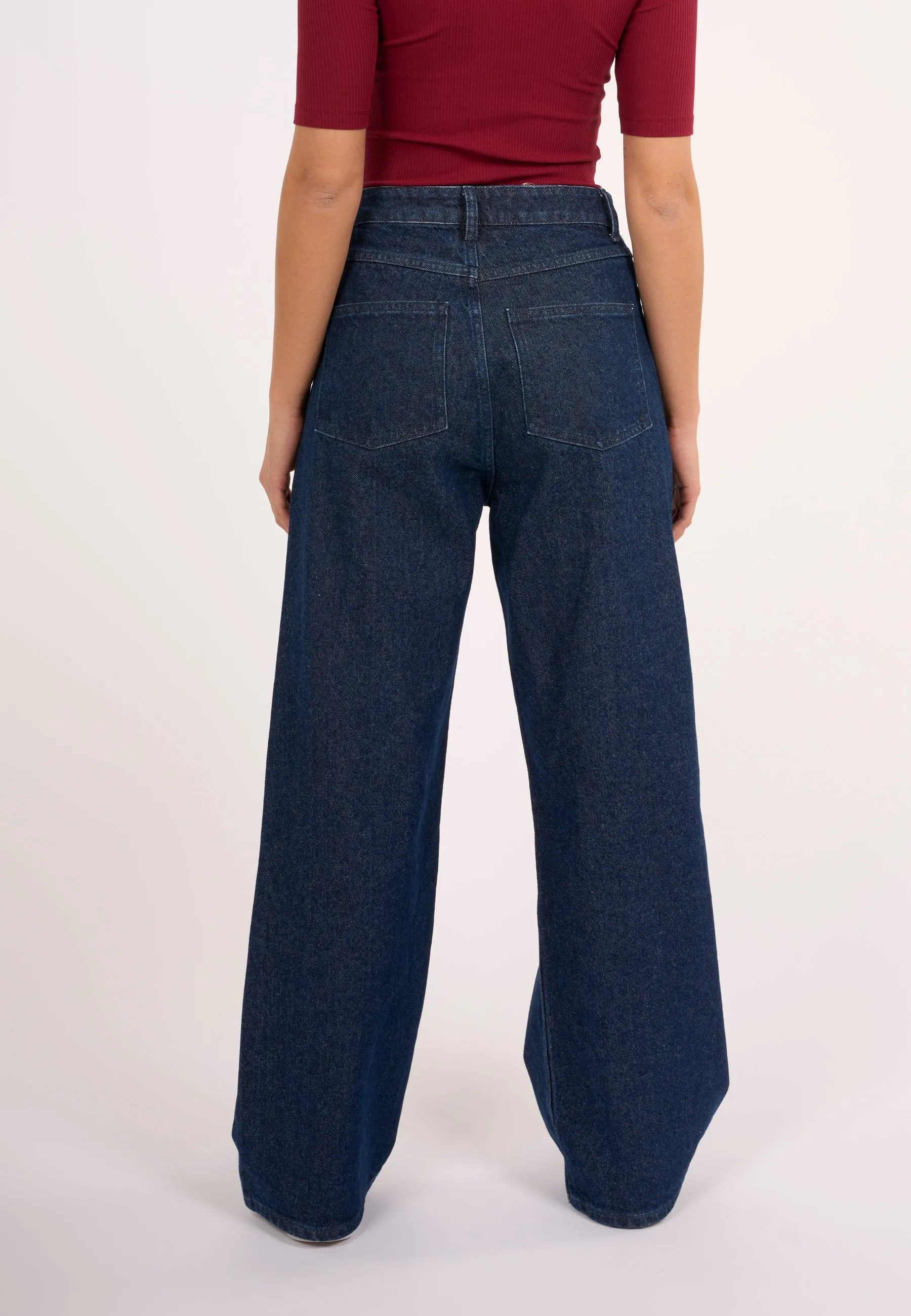 GALE loose denim jeans classic indigo REBORN™ - Classic indigo