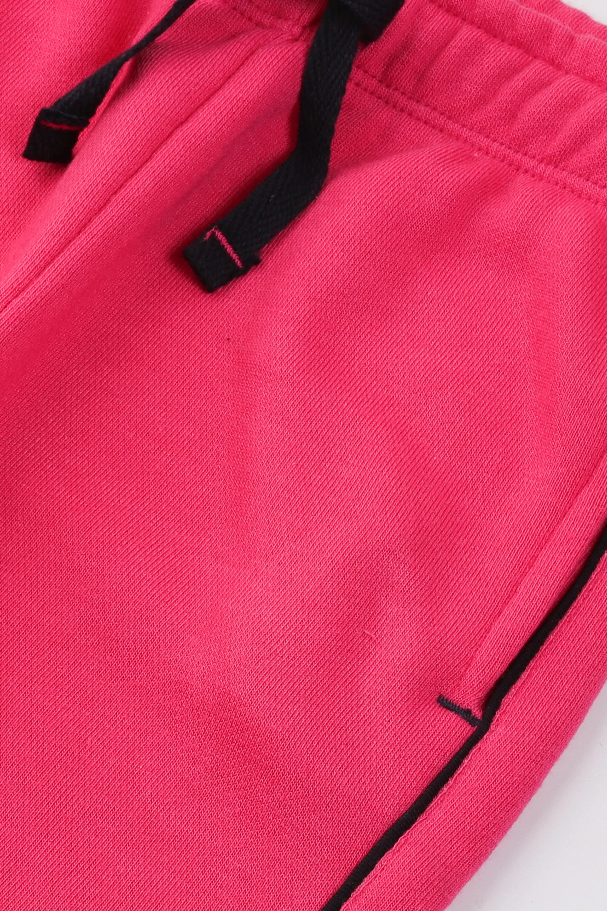 Girls Pink Solid Trousers