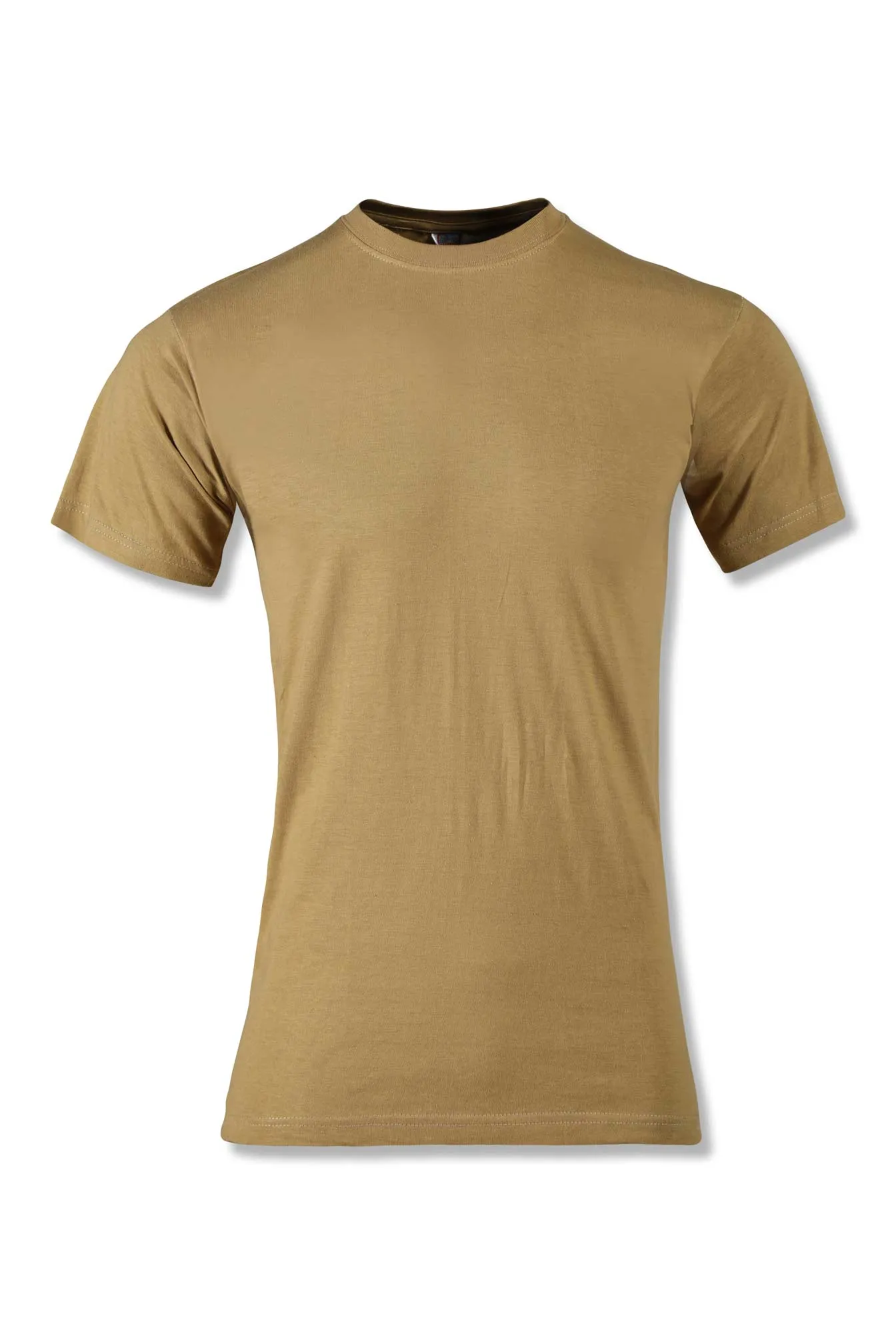 HALF-SLEEVE COTTON T-SHIRT (BEIGE)