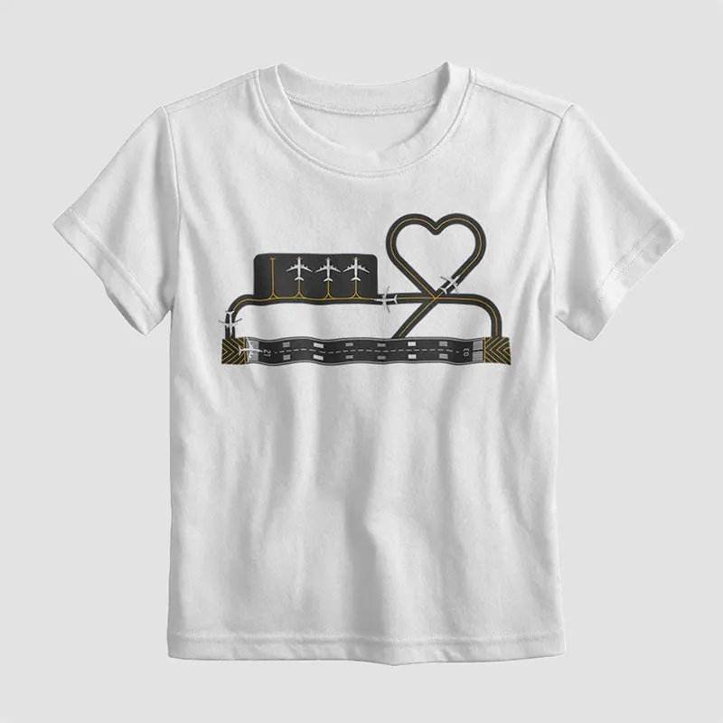 Heart Taxiway - Kids T-Shirt