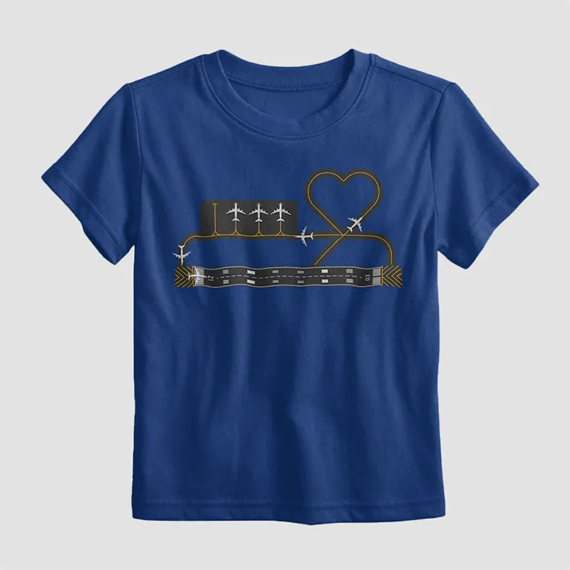 Heart Taxiway - Kids T-Shirt