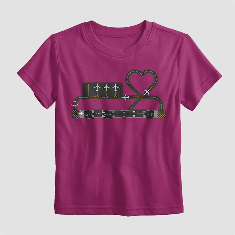 Heart Taxiway - Kids T-Shirt