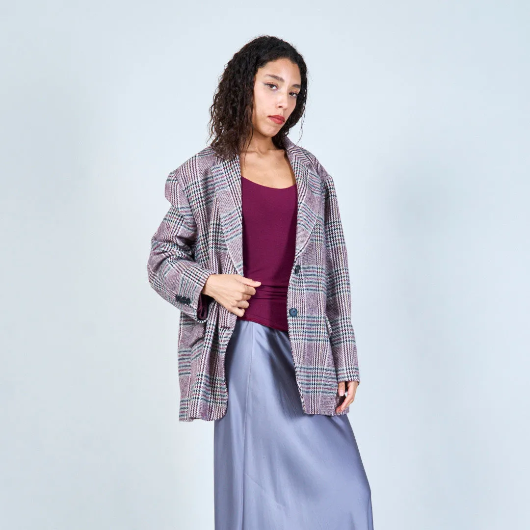 Houndstooth patterned blazer wholesale