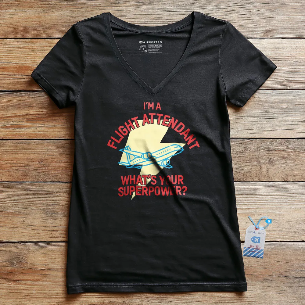 I'm Flight Attendant - Women's V-Neck T-Shirt