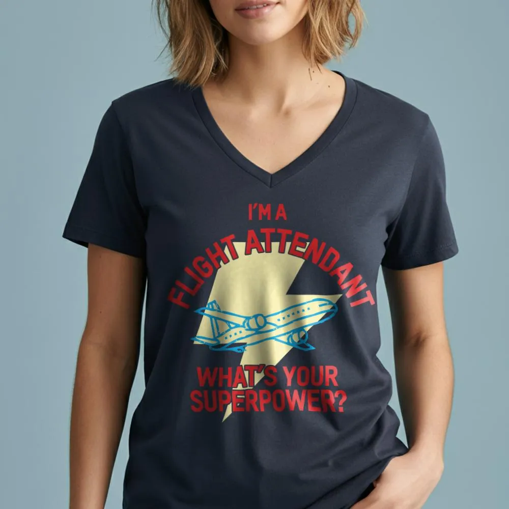 I'm Flight Attendant - Women's V-Neck T-Shirt