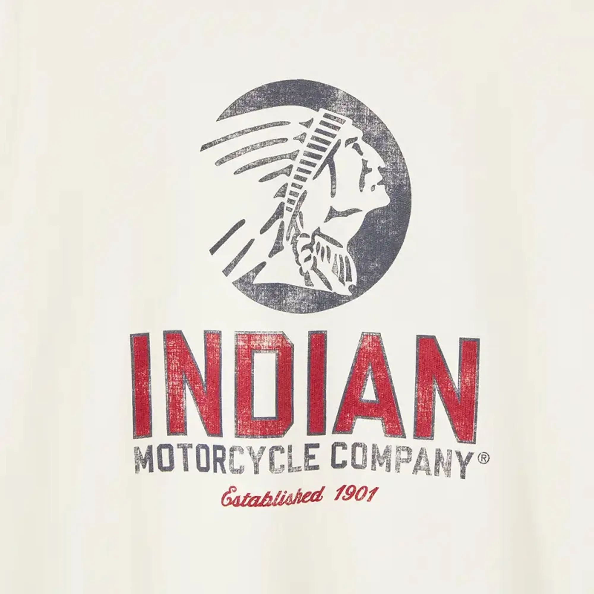 Indian Motorcycle Mens Circle Headdress T-Shirt White