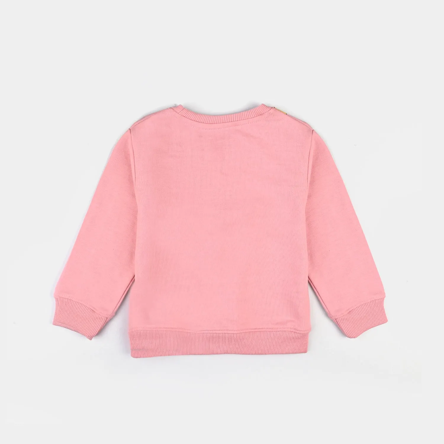 Infant Girls Cotton Terry Knitted Suit-Candy Pink