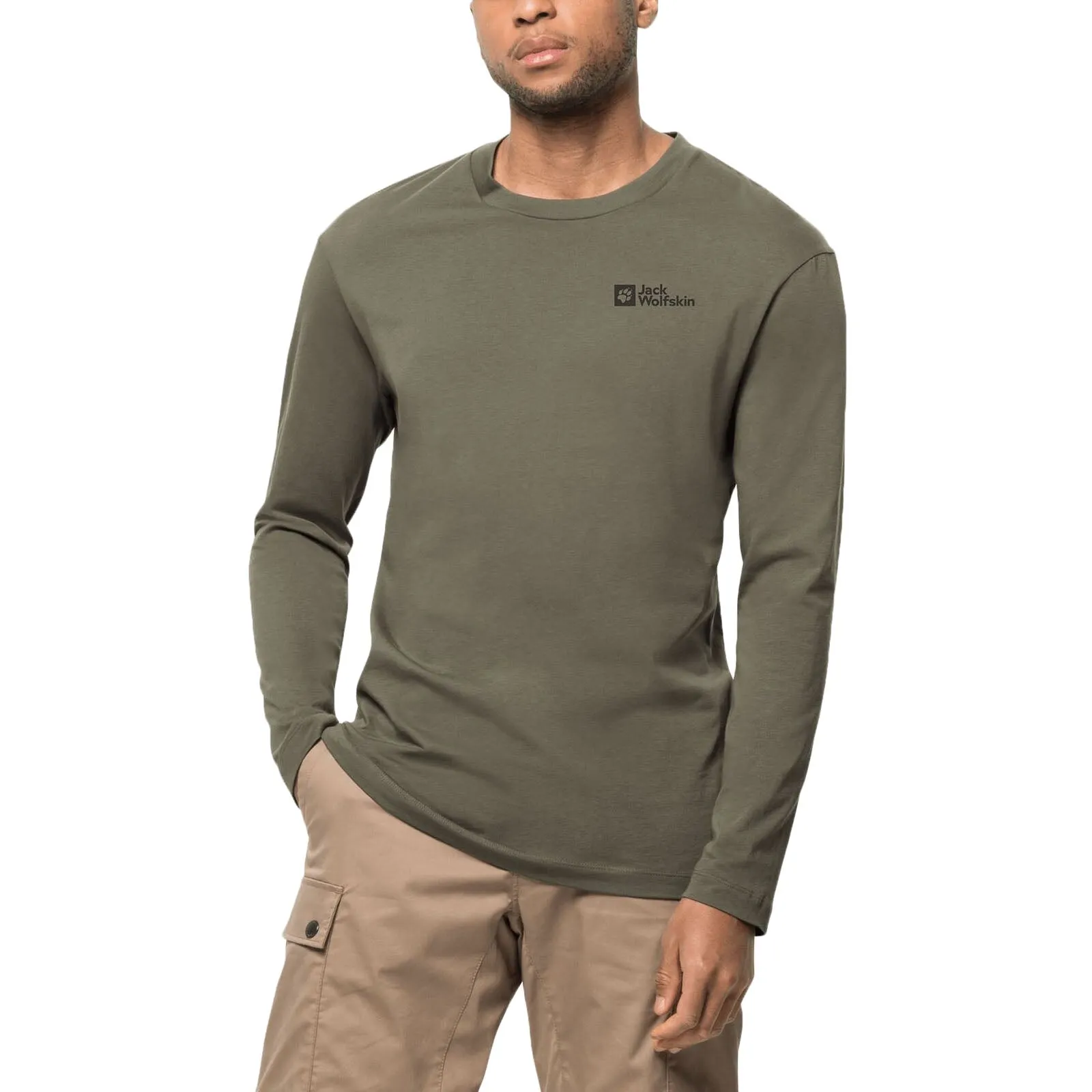 Jack Wolfskin Mens Essential Long Sleeve T-Shirt