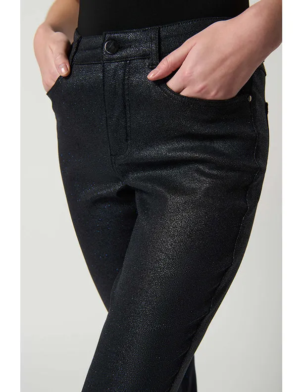 Joseph Ribkoff Sparkly Foiled Classic Slim-Fit Jeans