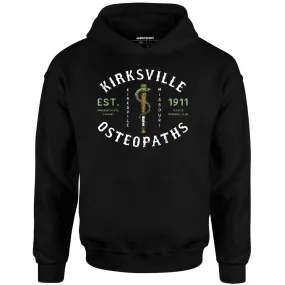 Kirksville Osteopaths - Missouri - Vintage Defunct Baseball Teams - Unisex Hoodie