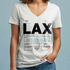 LAX - Women's V-Neck T-Shirt