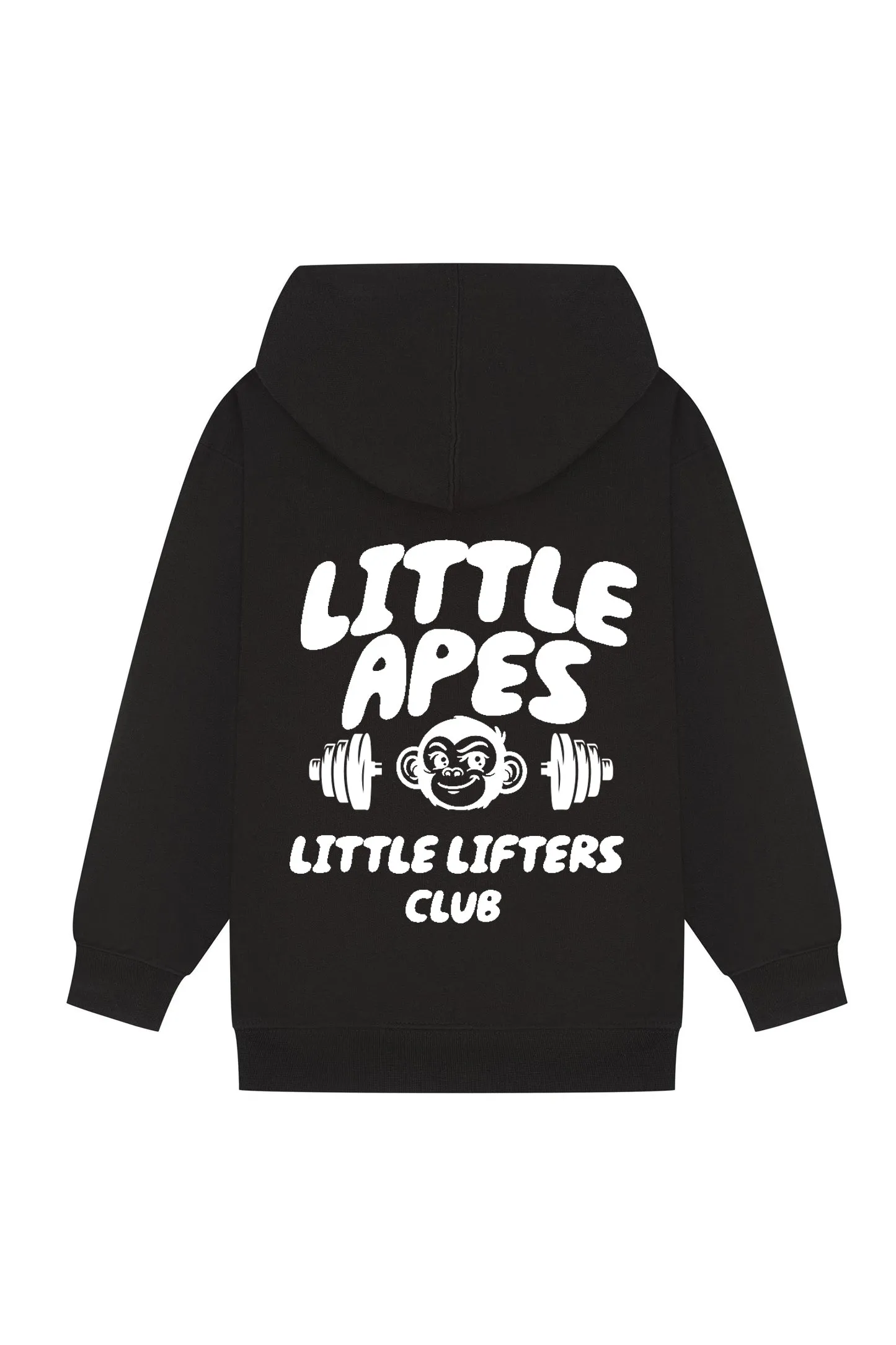 Little Apes Little Lifters Club Hoodie - Black