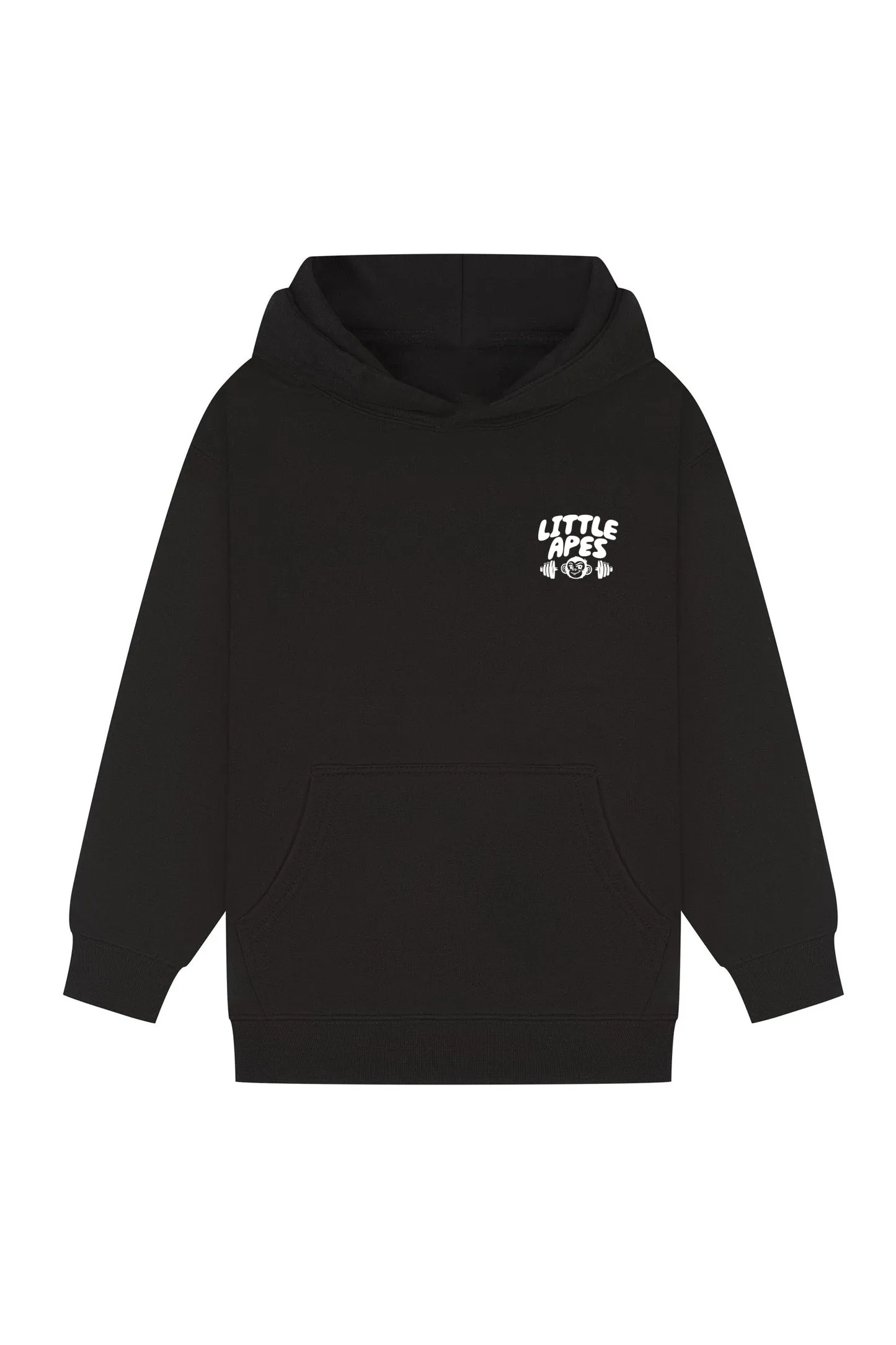 Little Apes Little Lifters Club Hoodie - Black