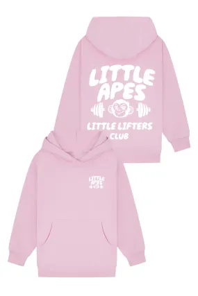 Little Apes Little Lifters Club Hoodie - Light Pink