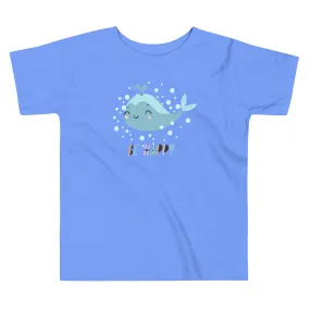 Little Whale Toddler Heather Columbia blue T-Shirt