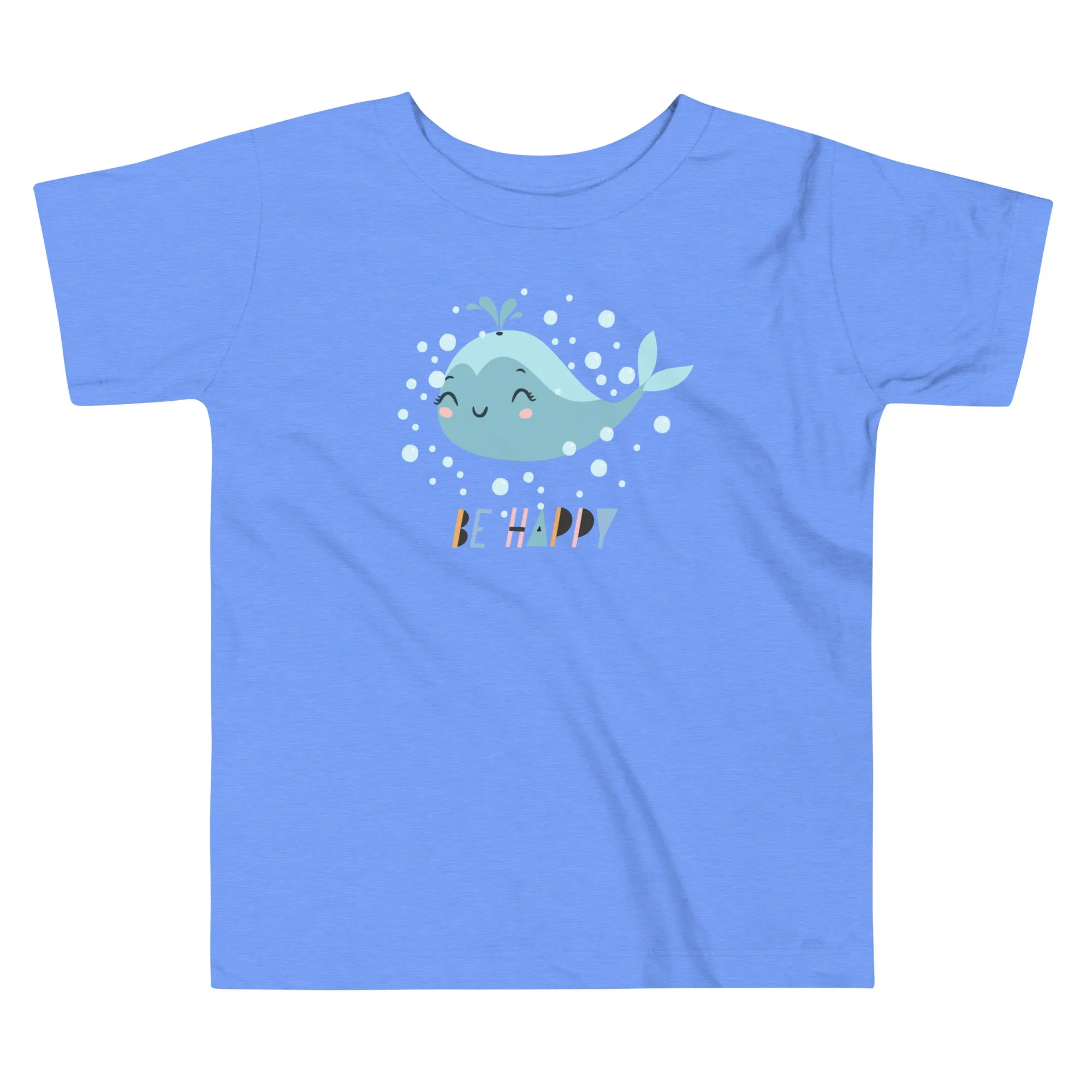 Little Whale Toddler Heather Columbia blue T-Shirt